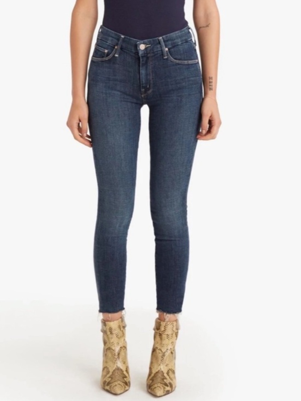 Mother Looker Ankle Fray Girl Crush Jeans Size 29